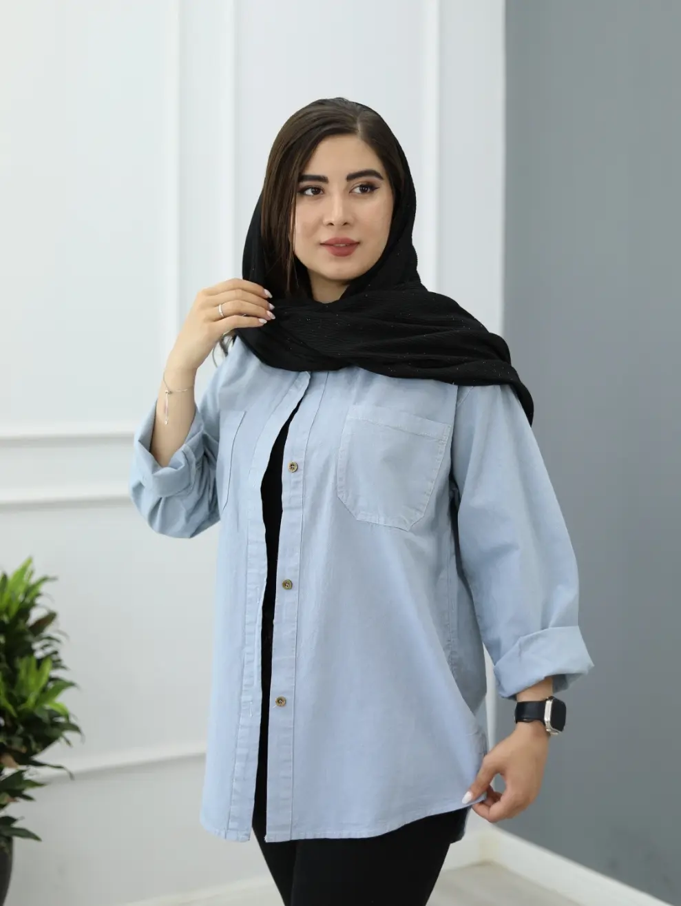 شومیز لینن نسا