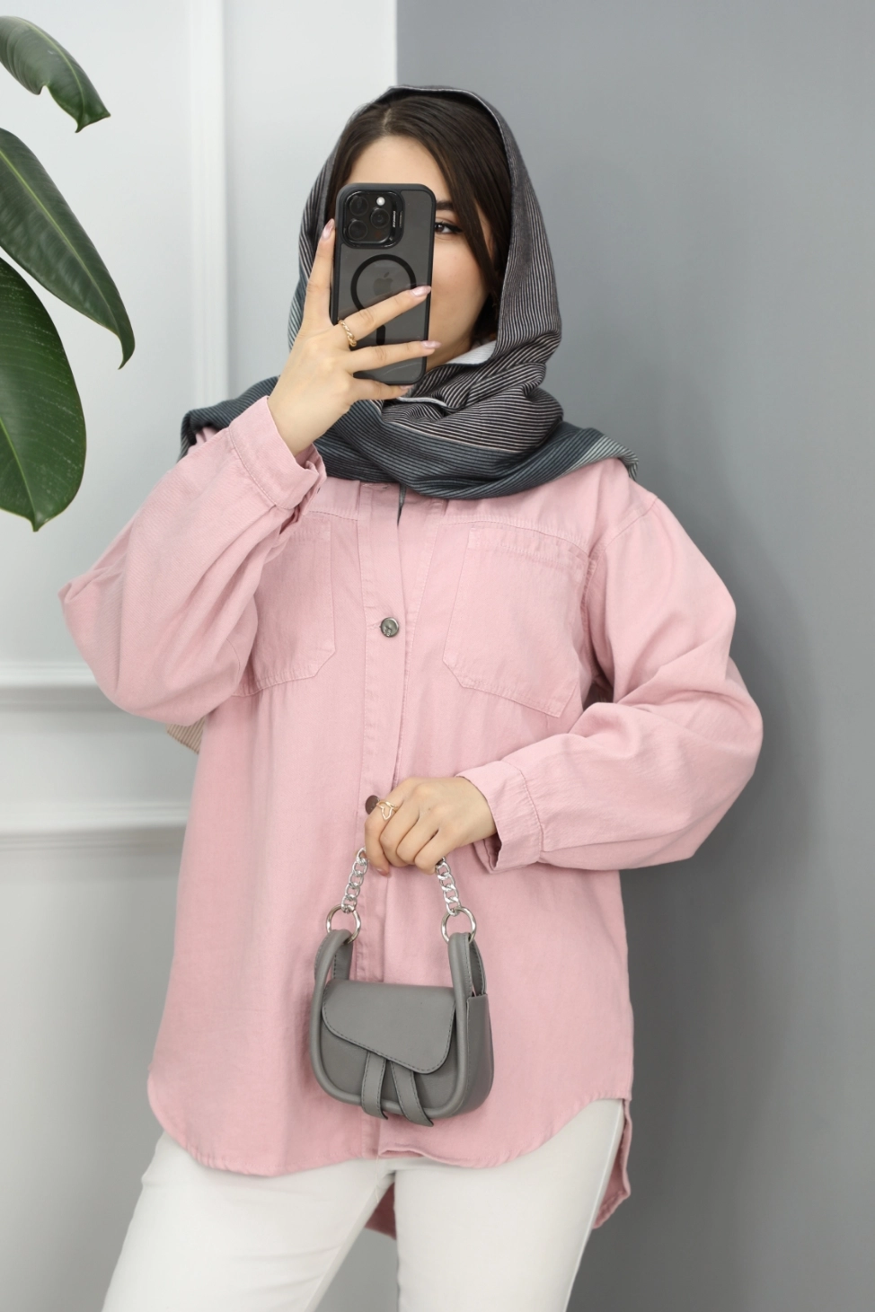 شومیز کتان تینا