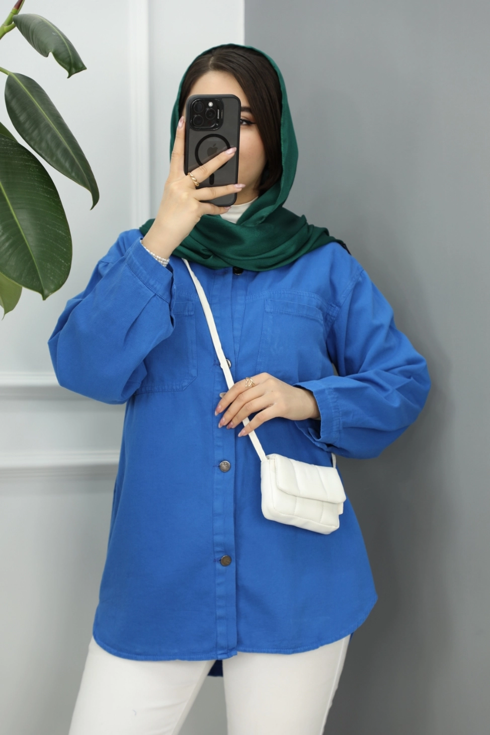 شومیز کتان تینا