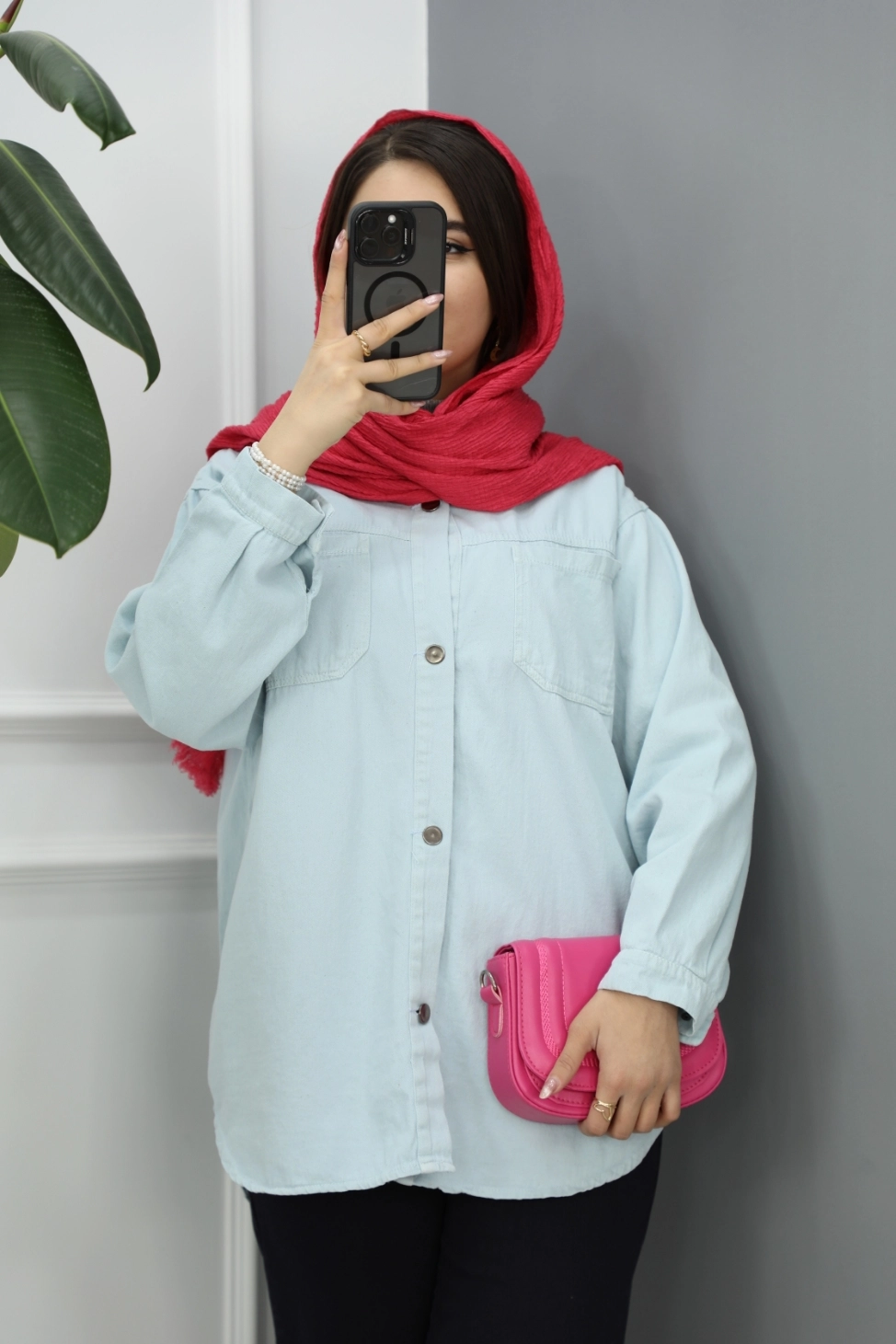 شومیز کتان تینا