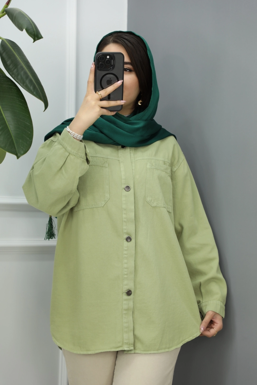 شومیز کتان تینا