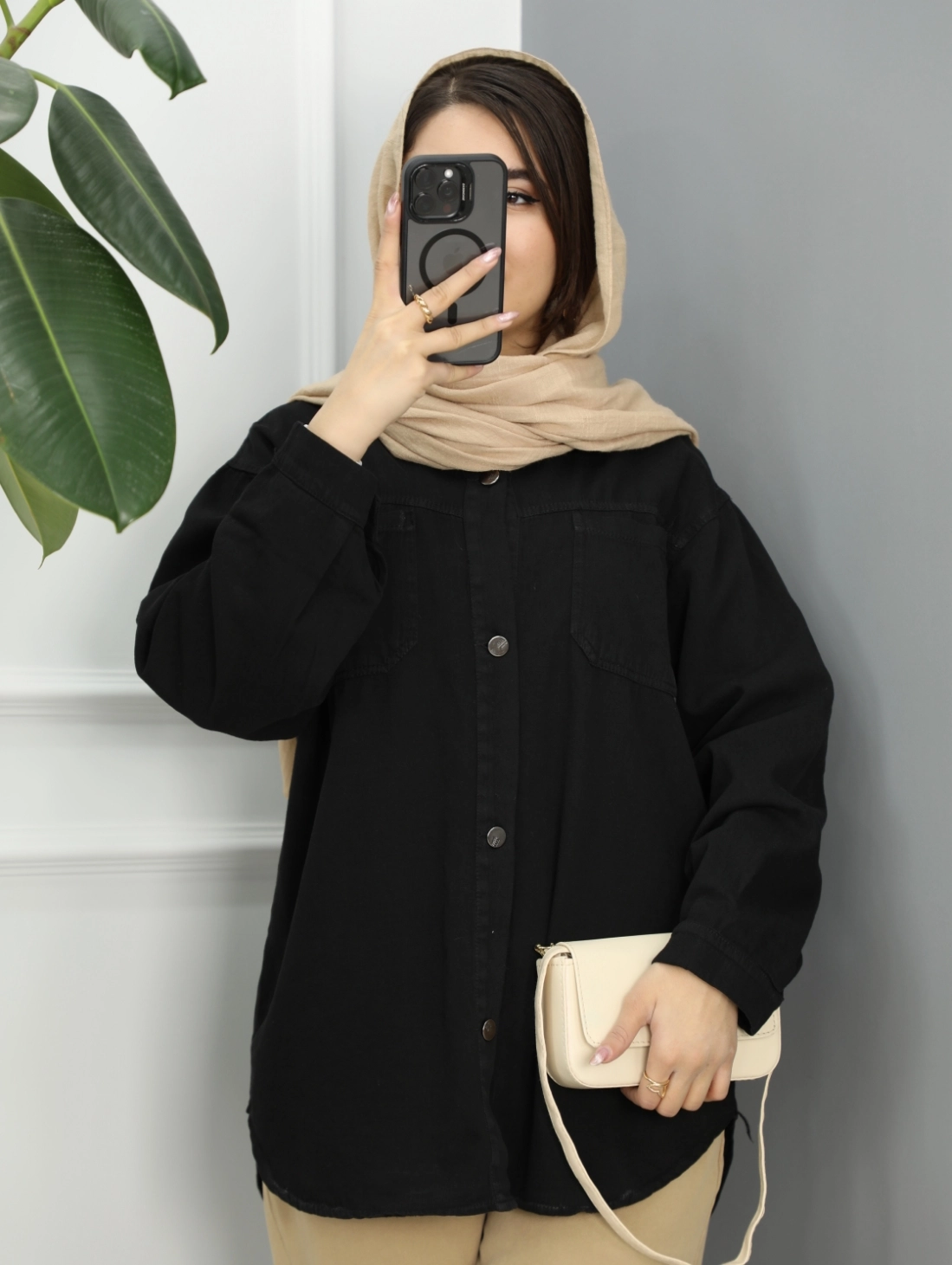 شومیز کتان تینا