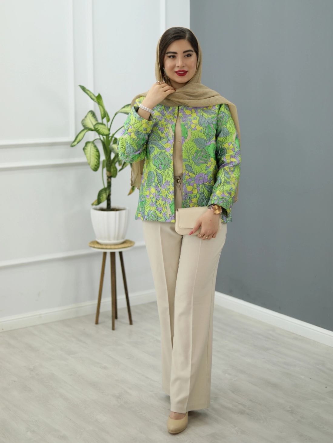 کت ژاکارد لامیا