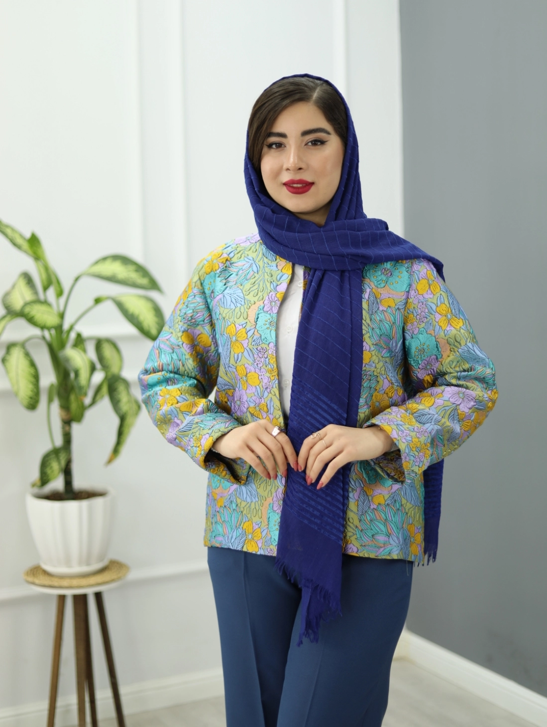 کت ژاکارد لامیا