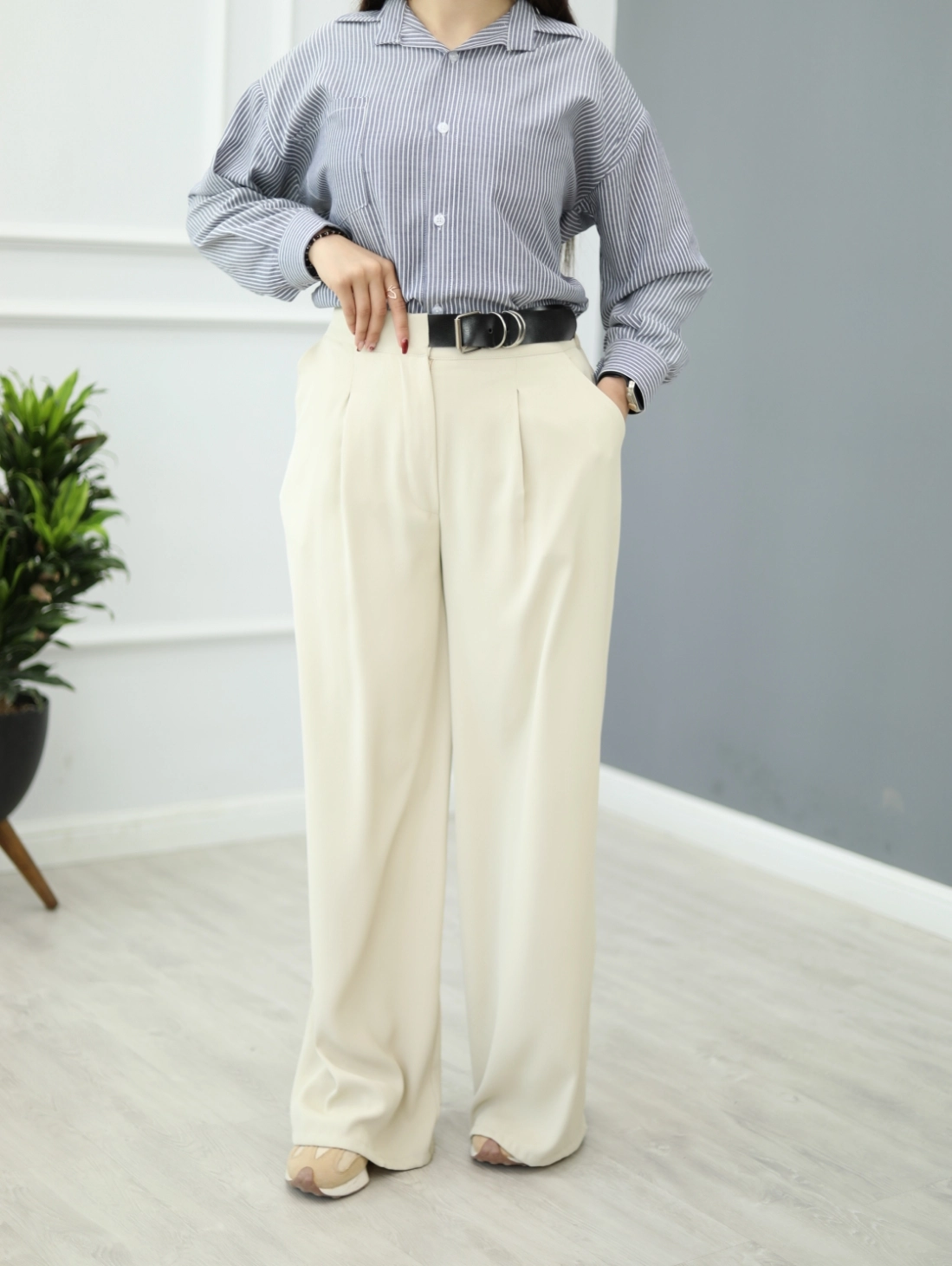 شلوار مازراتی کمربند دار