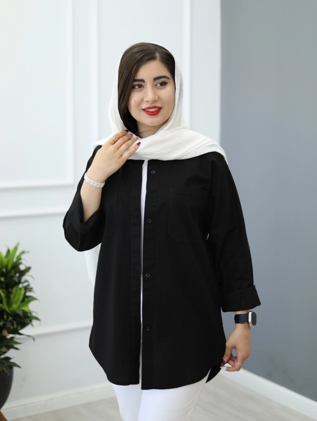 شومیز لینن نسا