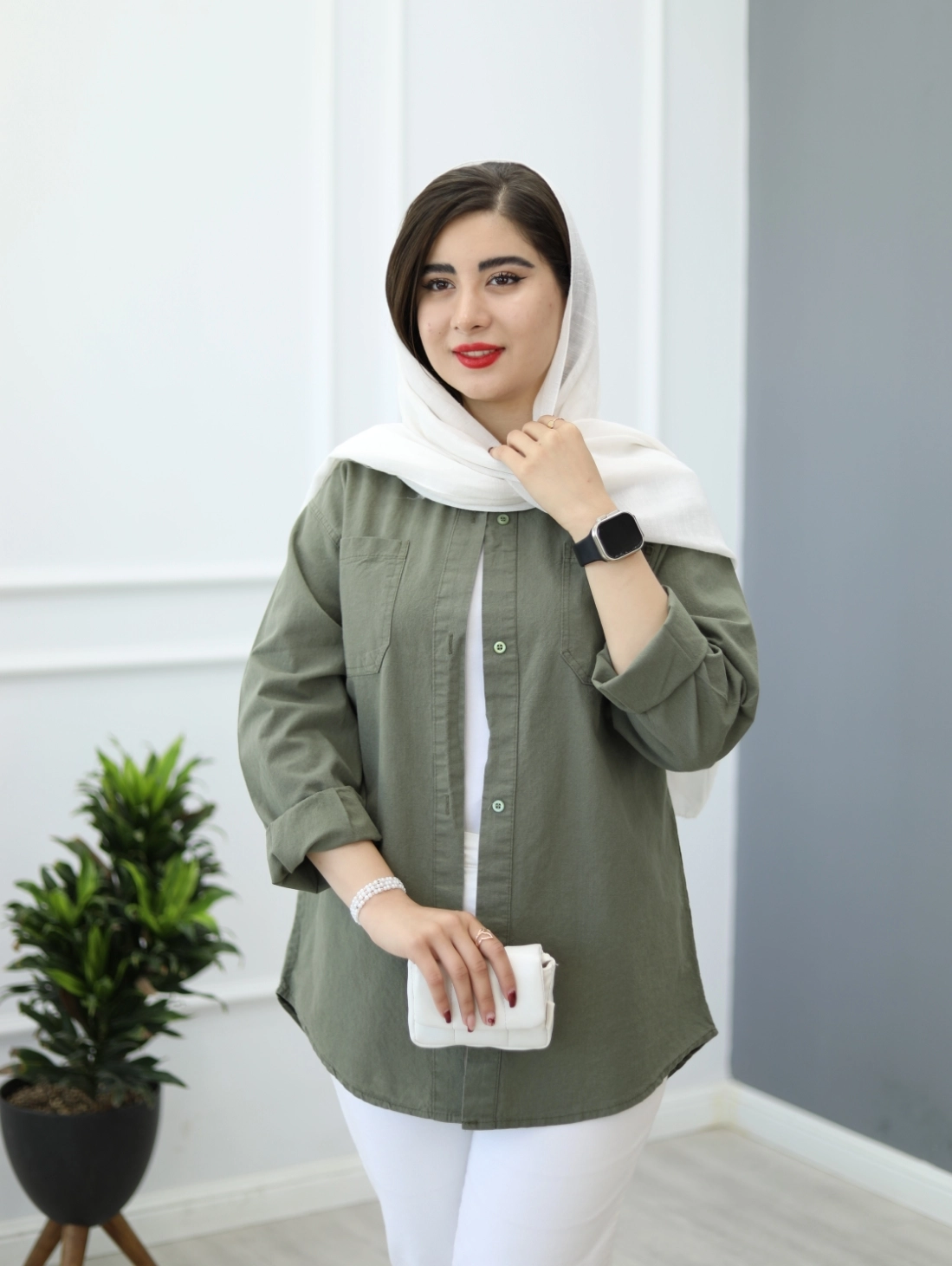 شومیز لینن نسا