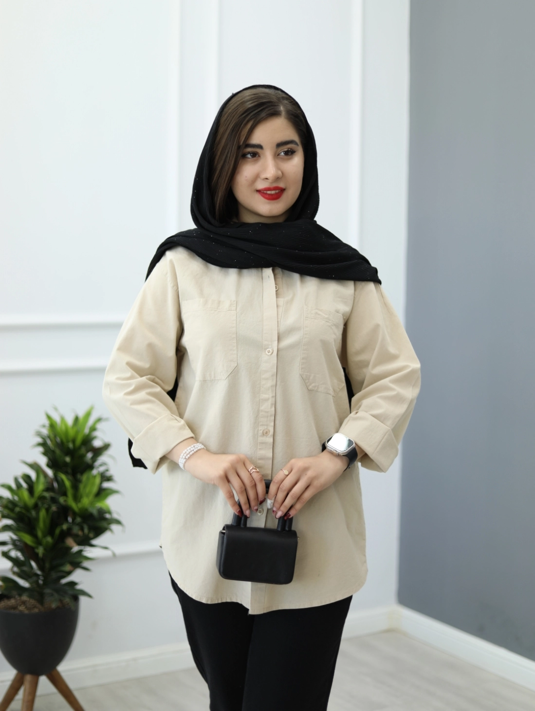 شومیز لینن نسا
