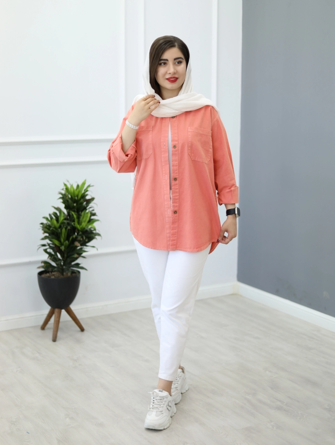 شومیز لینن نسا