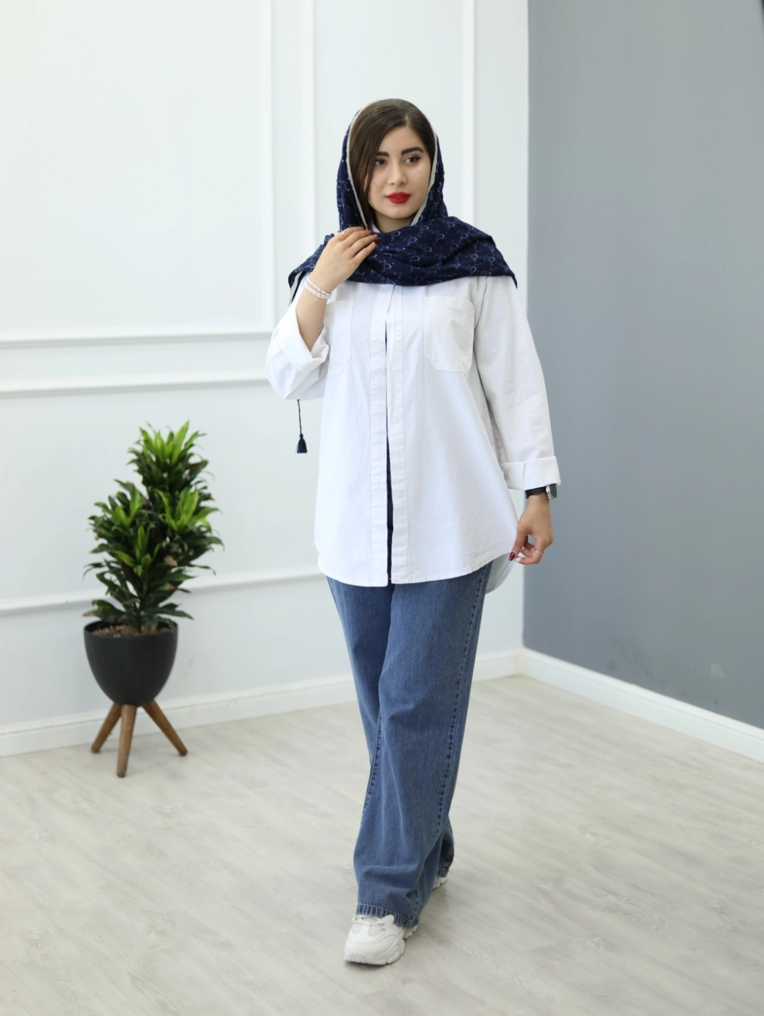 شومیز لینن نسا