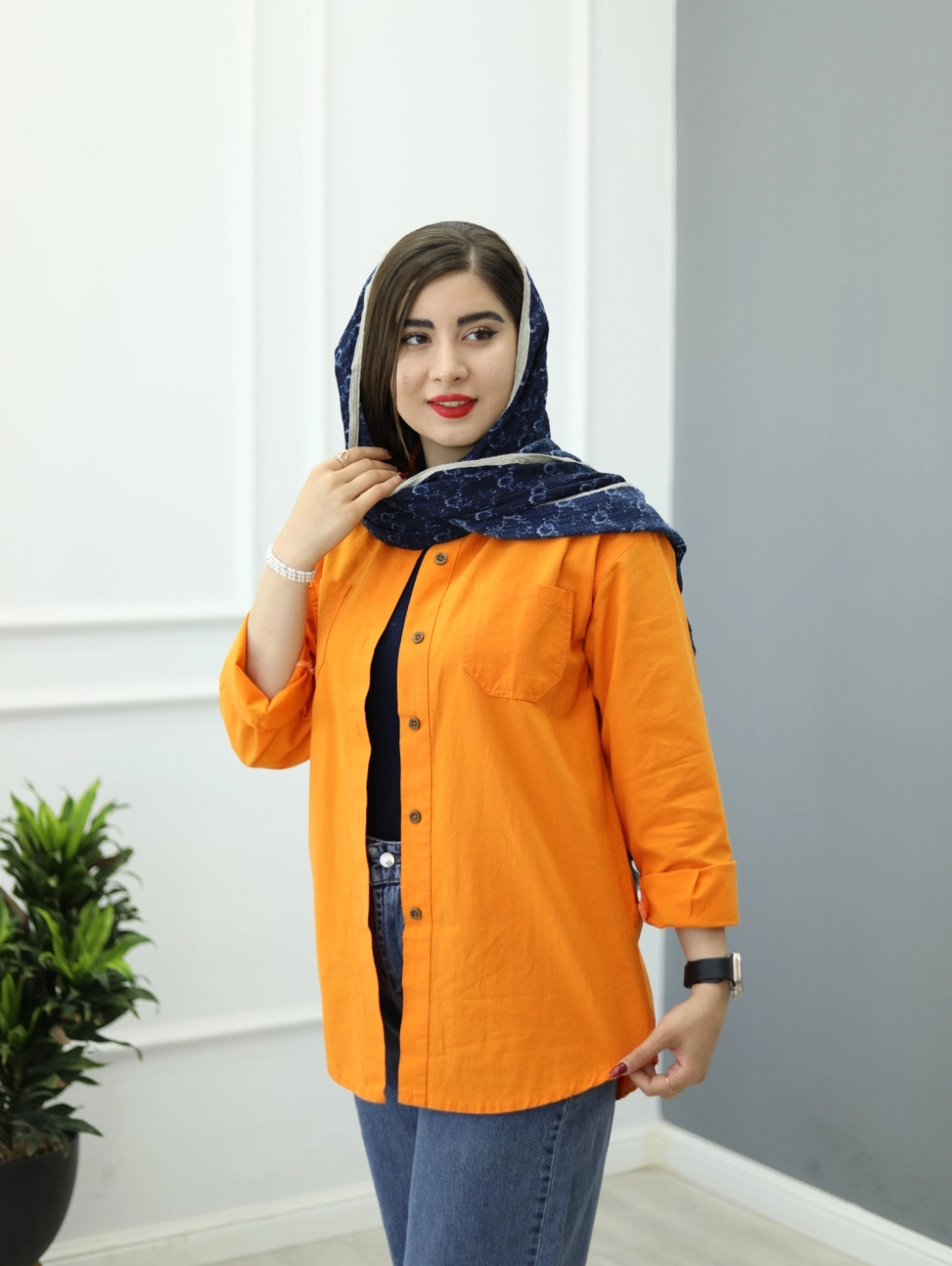 شومیز لینن نسا